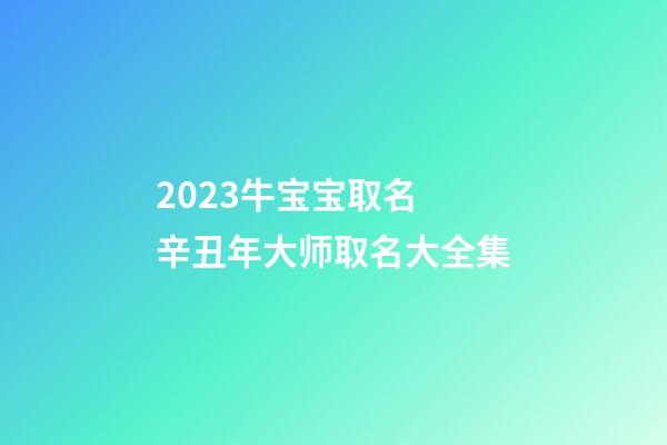 2023牛宝宝取名 辛丑年大师取名大全集